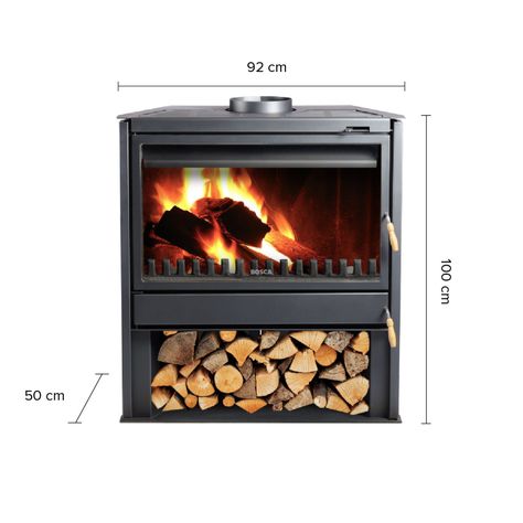 Chimenea Bosca 850 Freestanding A Leña-1