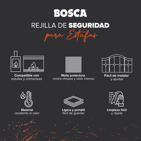 Rejilla de seguridad L137 para estufas y chimeneas-3