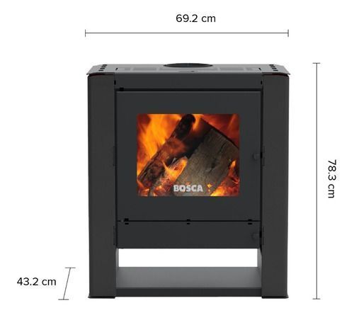 Calefactor A Leña Gold 500 Charcoal-2