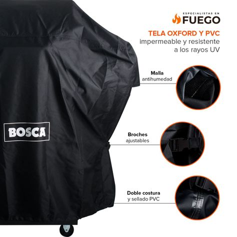 Funda Parrilla Bosca Talla M Negra-2