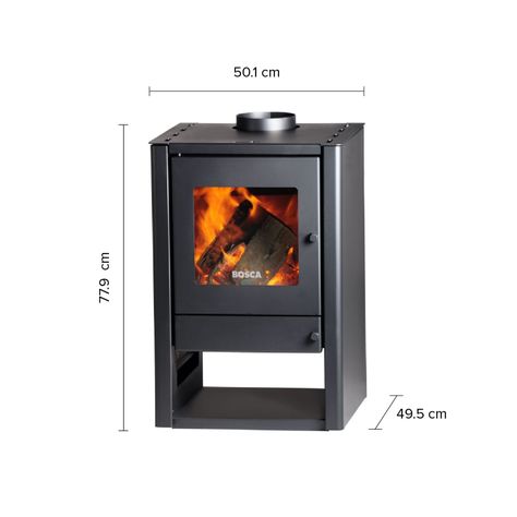 Calefactor Bosca a Leña Gold 380 Charcoal-2