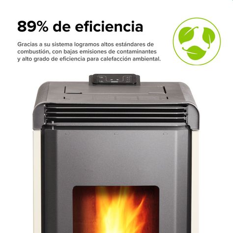Calefactor A Pellet Hera+ Marfil Bosca-7