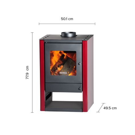 Calefactor Bosca a Leña Gold 380 Burdeo-2