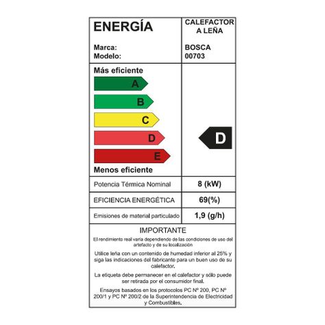 Calefactor Bosca A Leña Multibosca 350-5