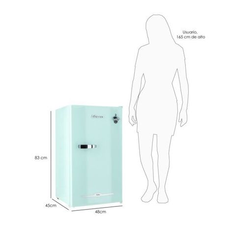 FRIGOBAR RETRO LFB-90M MENTA-3