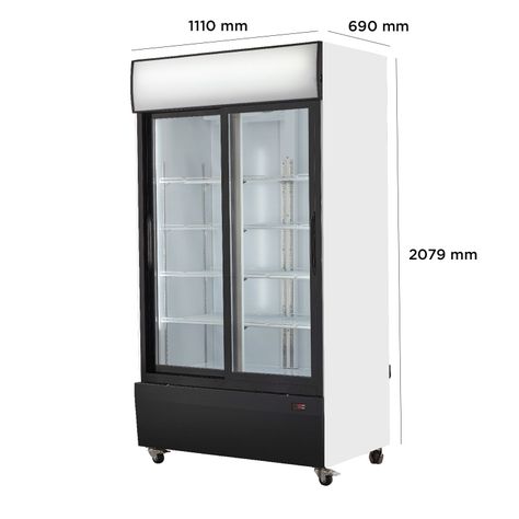 Ventus Visi-Cooler VC-1000LS 2 Puertas Correderas 1000 Lts-2
