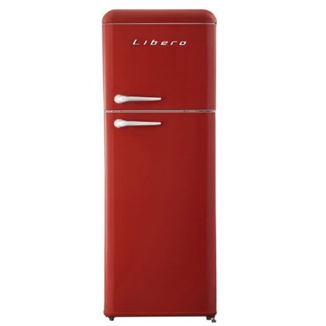 REFRIGERADOR RETRO LRT-210DFRR ROJO-0