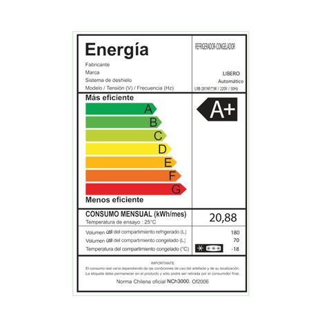 REFRIGERADOR COMBI NO FROST 250 LTS, LRB-281NFIW-3