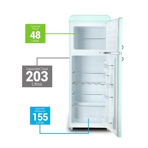 REFRIGERADOR RETRO LRT-210DFMR MENTA-1