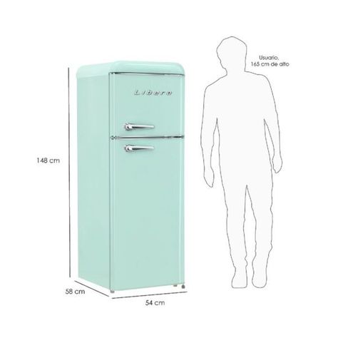 REFRIGERADOR RETRO LRT-210DFMR MENTA-2