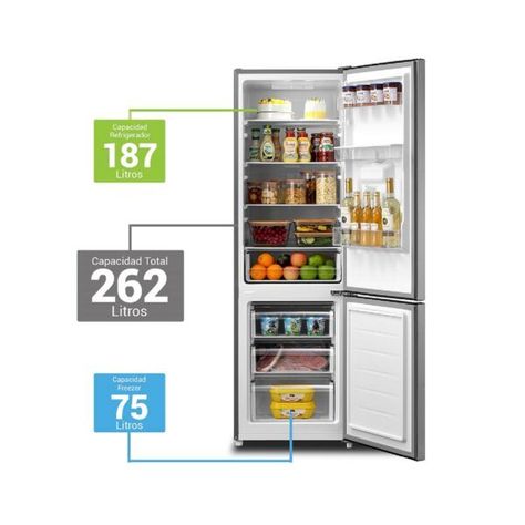 REFRIGERADOR COMBI. LRB-270SDIW INOX-1