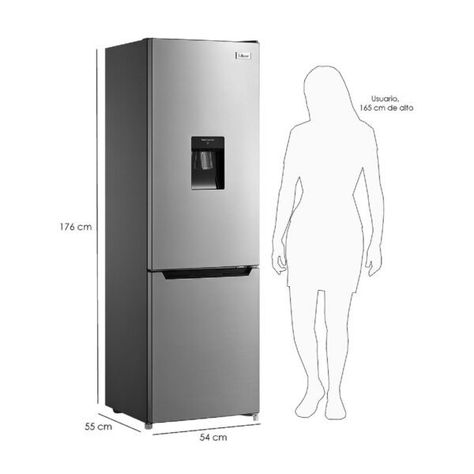 REFRIGERADOR COMBI. LRB-270SDIW INOX-2