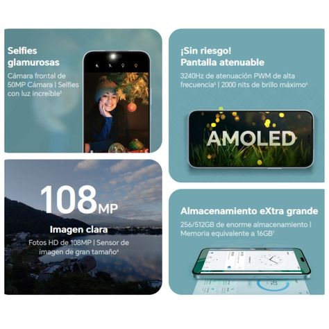 Honor X8B 4G 8GB + 256 GB - Azul Aquamarino-6