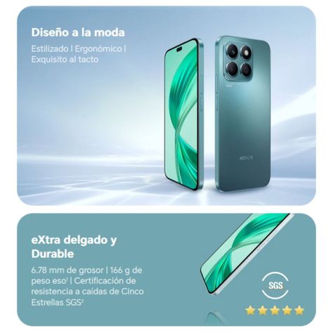 Honor X8B 4G 8GB + 256 GB - Azul Aquamarino-7