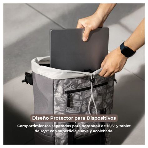 Tomtoc Mochila OCHM-TA1 22L para Notebook hasta 15.6" - Gris-6