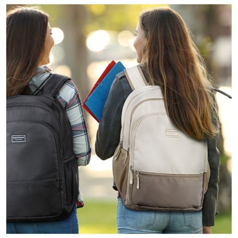 Mommore Mochila Escolar Grande 3 Compartimientos 20L - Caqui-7