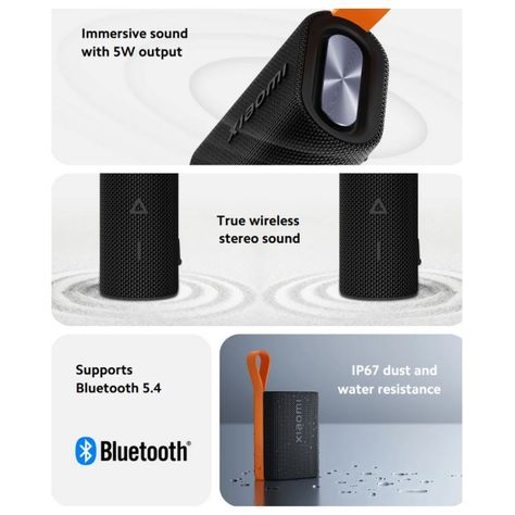 Xiaomi Parlante Bluetooth Sound Pocket 5W Negro-6
