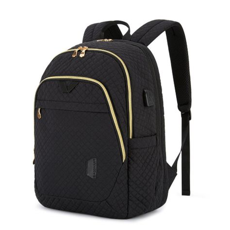 Bagsmart Mochila de viaje para notebook de 15.6" - Negro-0