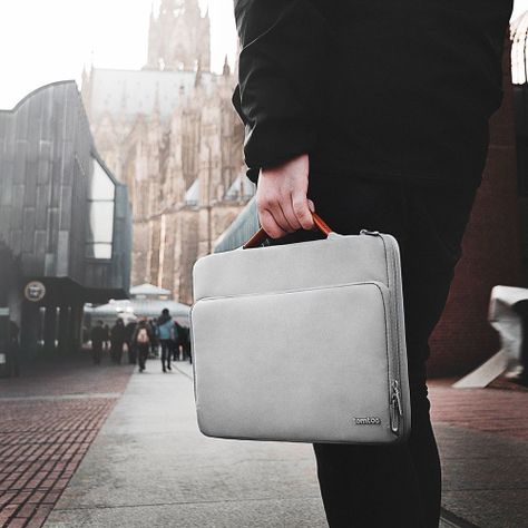 Tomtoc-funda A14 Para 14''Notebook/Macbook- Gris-4