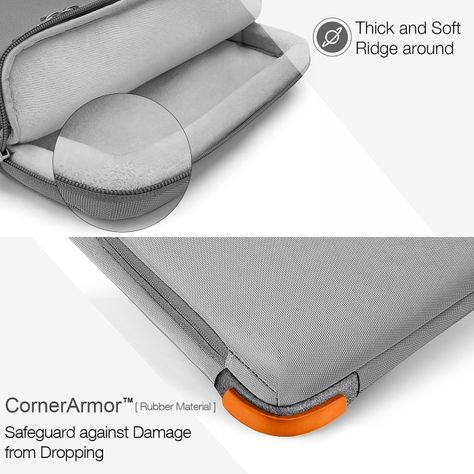 Tomtoc-funda A14 Para 14''Notebook/Macbook- Gris-3