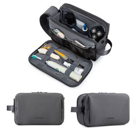 Bagsmart - Neceser de aseo para hombres - Gris-1