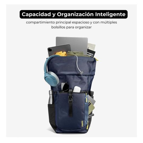 Tomtoc Mochila de Viaje Navigator-T61 para Macbook 16" - Azul-3