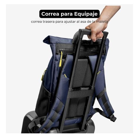 Tomtoc Mochila de Viaje Navigator-T61 para Macbook 16" - Azul-7