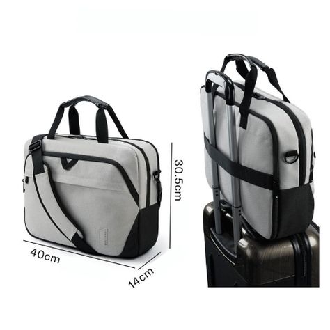 BAGSMART Maletín notebook 15.6” - Gris-2