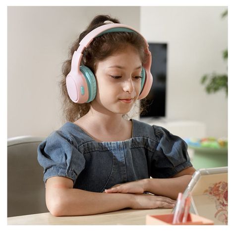 Tronsmart Audífonos Inalámbricos KH02 para Niños Rosado-4