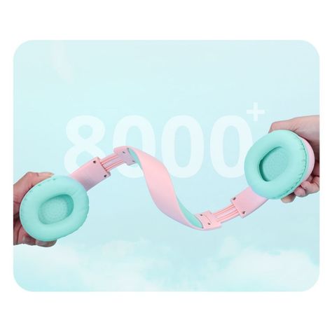Tronsmart Audífonos Inalámbricos KH02 para Niños Rosado-6