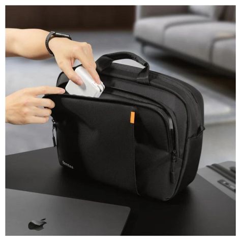 Tomtoc Maletín de Viaje Defender-A31 para Macbook 14" (10L) - Negro-2