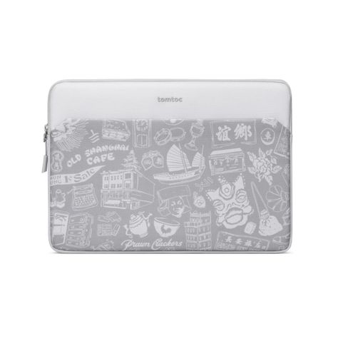 Tomtoc Funda Light-A18 OCHM para Macbook 14" - Gris-0