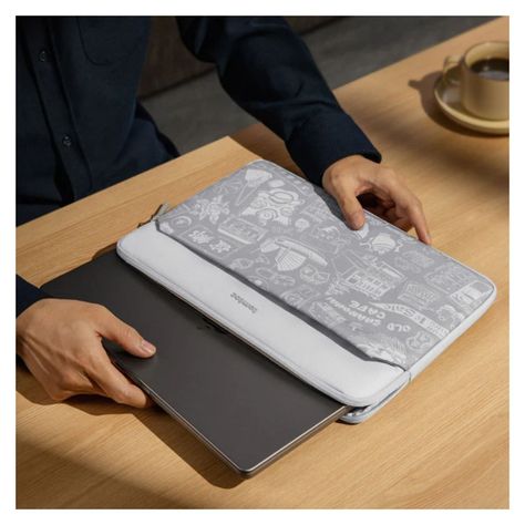 Tomtoc Funda Light-A18 OCHM para Macbook 14" - Gris-5