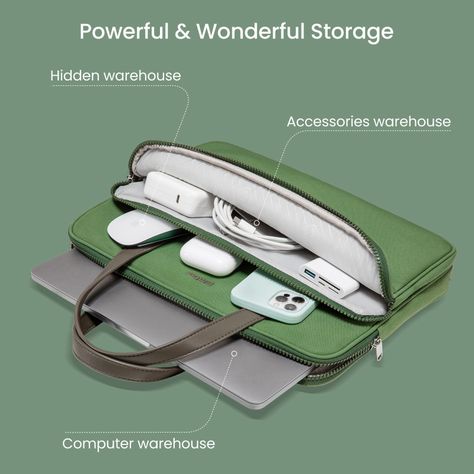 Tomtoc Bolso Premium H21 Para 14'' MacBook Pro- Verde-1