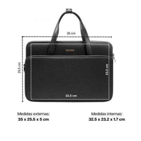 Tomtoc Bolso de Hombro Versatile-A12 MacBook Pro 14" M3/M2/M1 - Negro-1