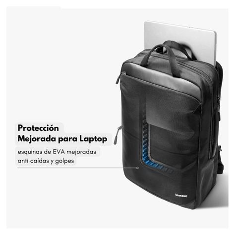 Tomtoc Mochila Navigator-T71 para Notebook 15.6" (18L) - Negro-7