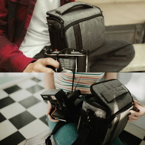 Bagsmart Bolso de hombro para cámara Montreal –Negro-1