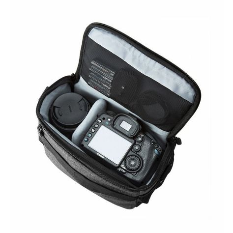 Bagsmart Bolso de hombro para cámara Montreal –Negro-6