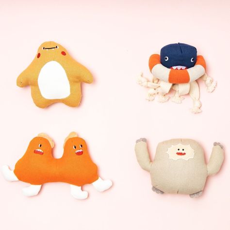 PIDAN® PET PLUSH TOY - SQUEAKER MONSTER – FATRICK - ESTRELLA DE MAR-3