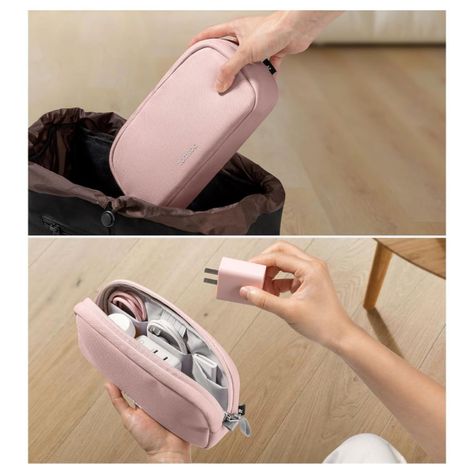 Tomtoc Estuche Light-T12 para Accesorios Electrónicos Pequeño - Rosado-7