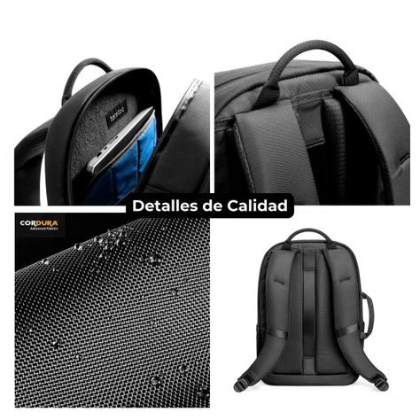 Tomtoc Mochila UrbanEX-T65 20L para Notebook 15.6" - Negro-7