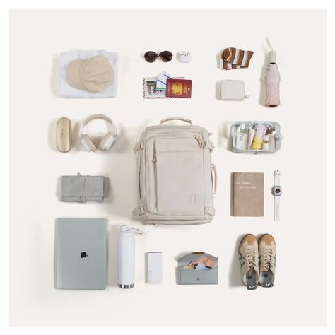 Bagsmart Mochila de Viaje Blast Mediana 38L para Notebook 15.6" - Beige-7