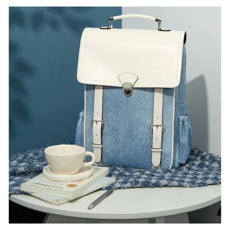 Ecosusi Mochila Inspiración Denim para Notebook 15,6” - Azul-2