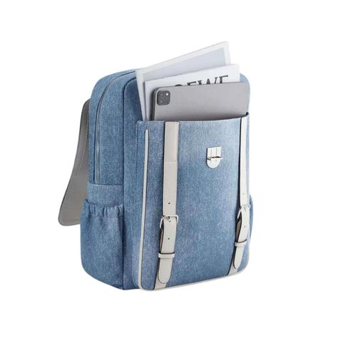 Ecosusi Mochila Inspiración Denim para Notebook 15,6” - Azul-5