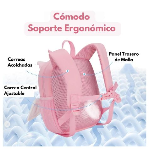 Mommore Mochila para Niñas Unicornio 6L - Rosado-3