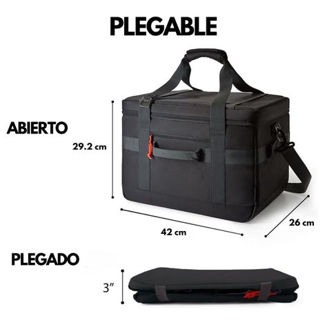 Tourit Cooler Bag Offroad Enfriador Aislado Portátil 32L - Negro-4