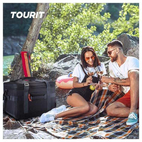 Tourit Cooler Bag Offroad Enfriador Aislado Portátil 32L - Negro-5