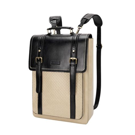 Ecosusi Mochila Dolce con Efecto Tejido para notebook 15.6" - Negro-1