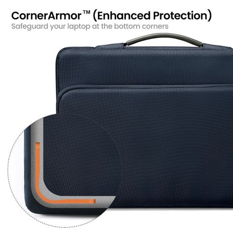 Tomtoc Maletin A14 Para 13" New MacBook Pro & Air M1-Azul Oscuro-1