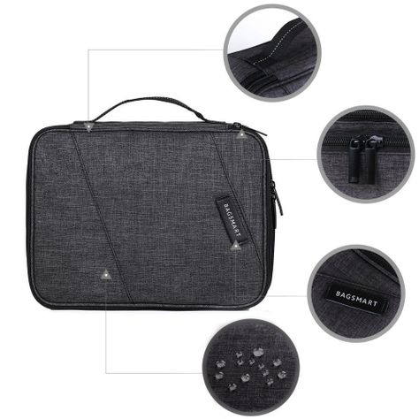 Bagsmart - Organizador de cables 2 niveles GLENDALE - Negro-4